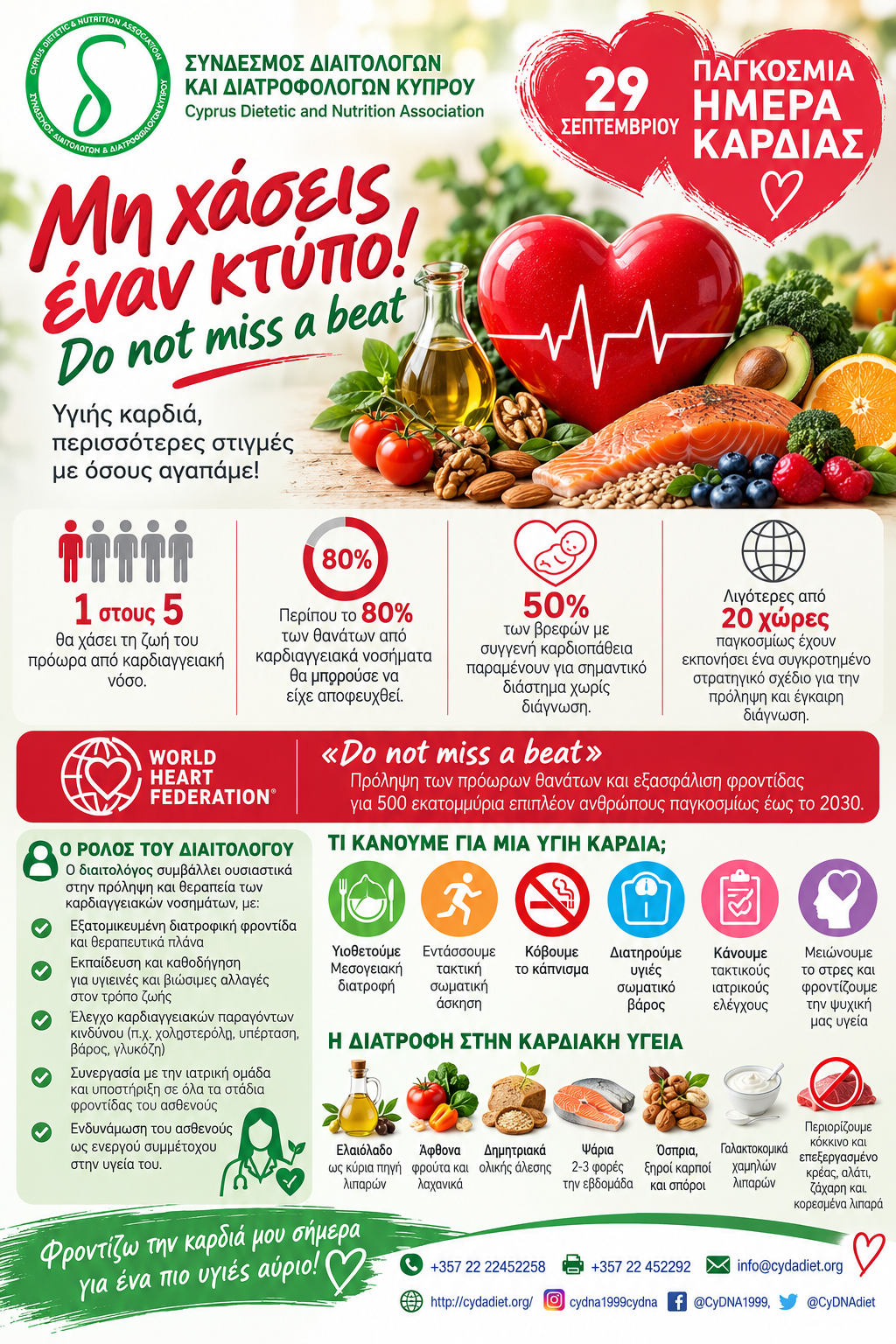 World Heart Day_ Healthy Living Infographic
